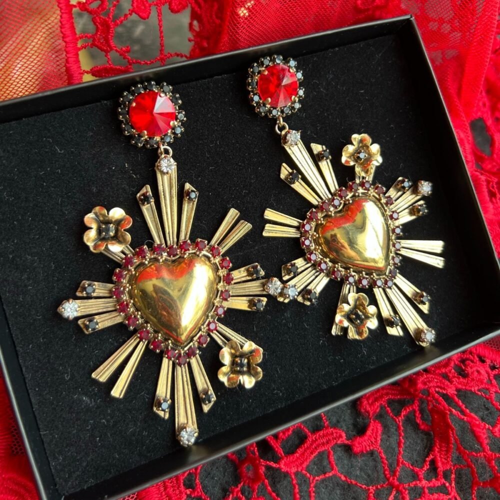 Celeste G Cross Shaped Earrings