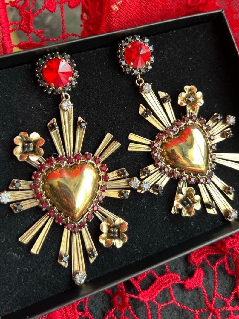 Celeste G Cross Shaped Earrings