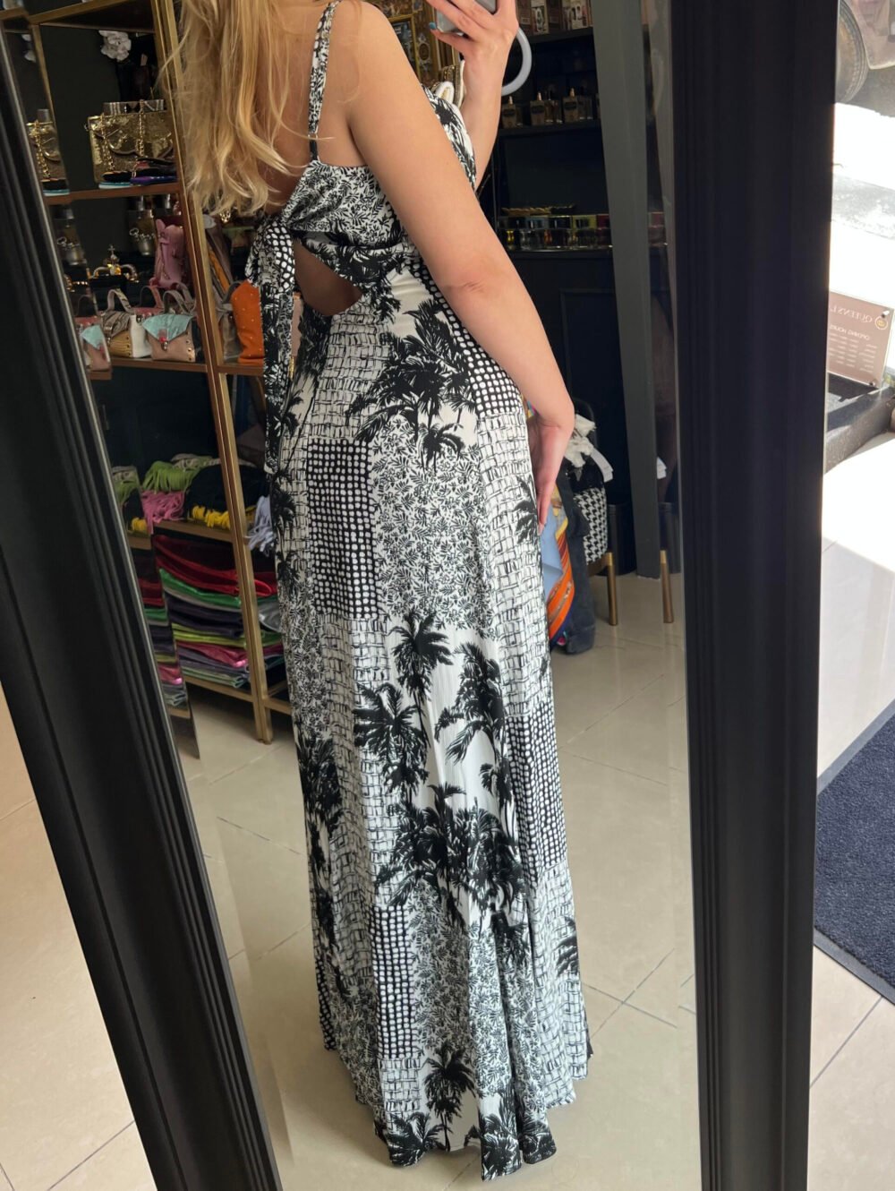 Palms B&W Dress - Image 2