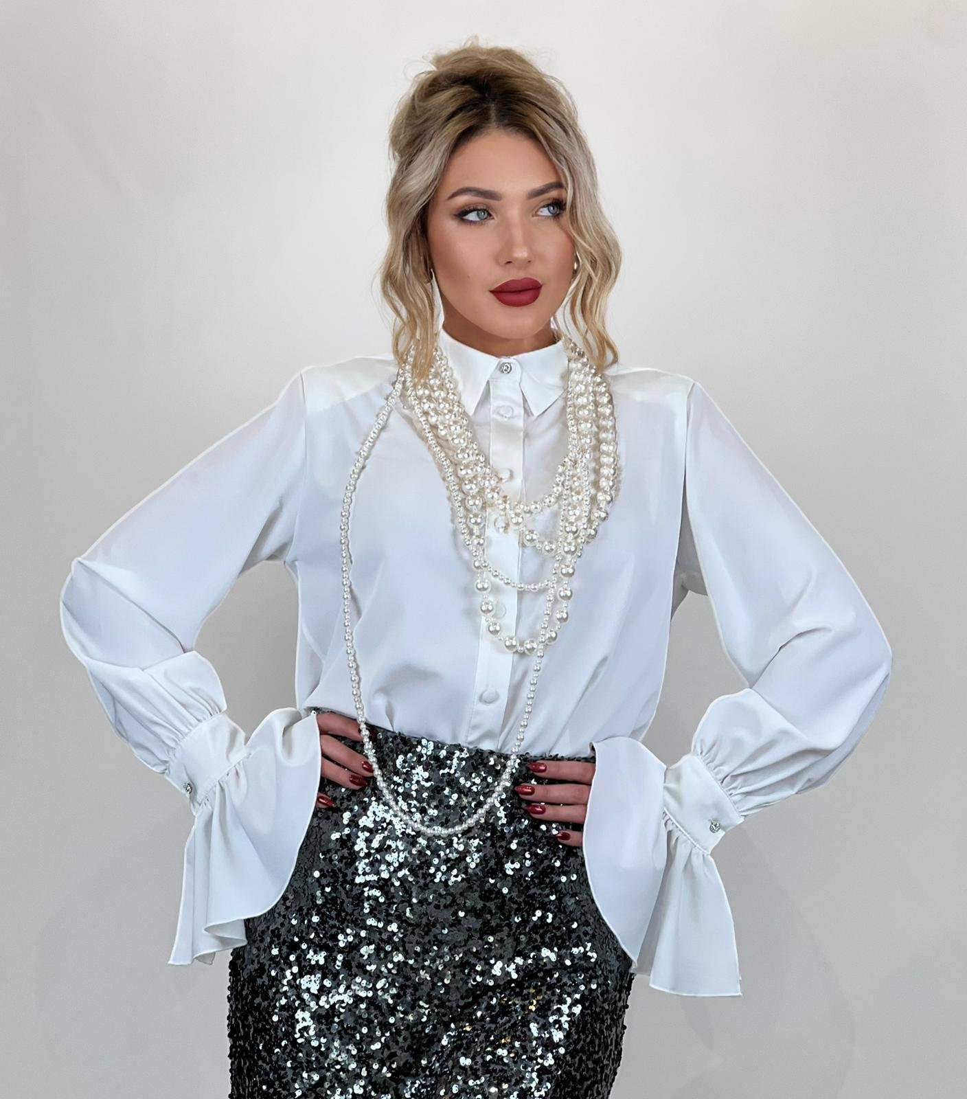 White Button Up Shirt - Image 4