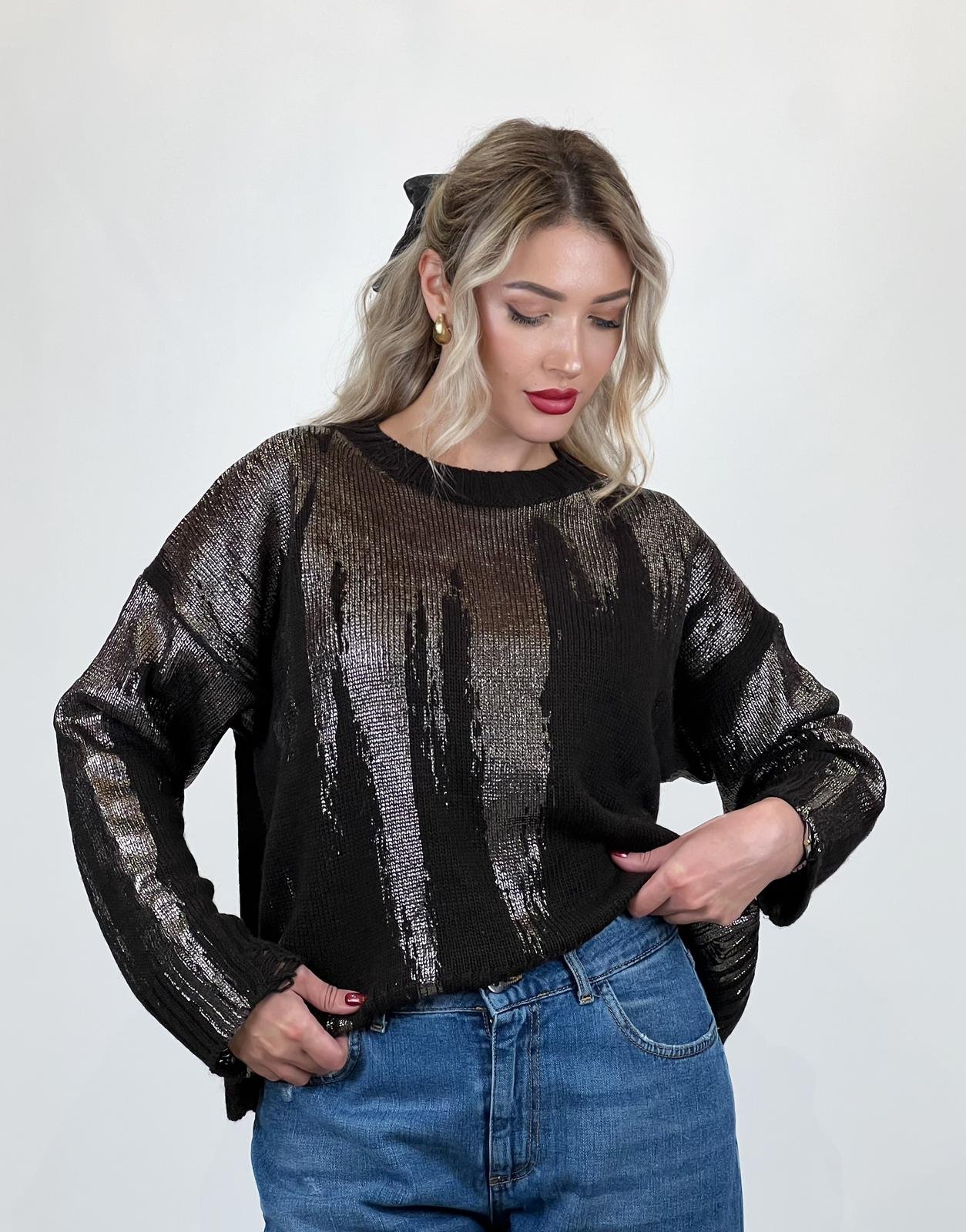 Oversize fit Pullover in Brown