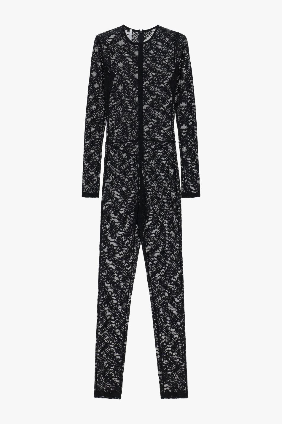 All Over Lace Jumpsuit in Black - Image 2